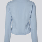 Light cropped T-shirt in soft 100% organic cotton. The TampaMD T-Shirt features a round neckline, long sleeves, and a fitted silhouette - a sleek and trendy wardrobe essential, perfect for layering or casual looks.