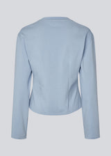 Light cropped T-shirt in soft 100% organic cotton. The TampaMD T-Shirt features a round neckline, long sleeves, and a fitted silhouette - a sleek and trendy wardrobe essential, perfect for layering or casual looks.