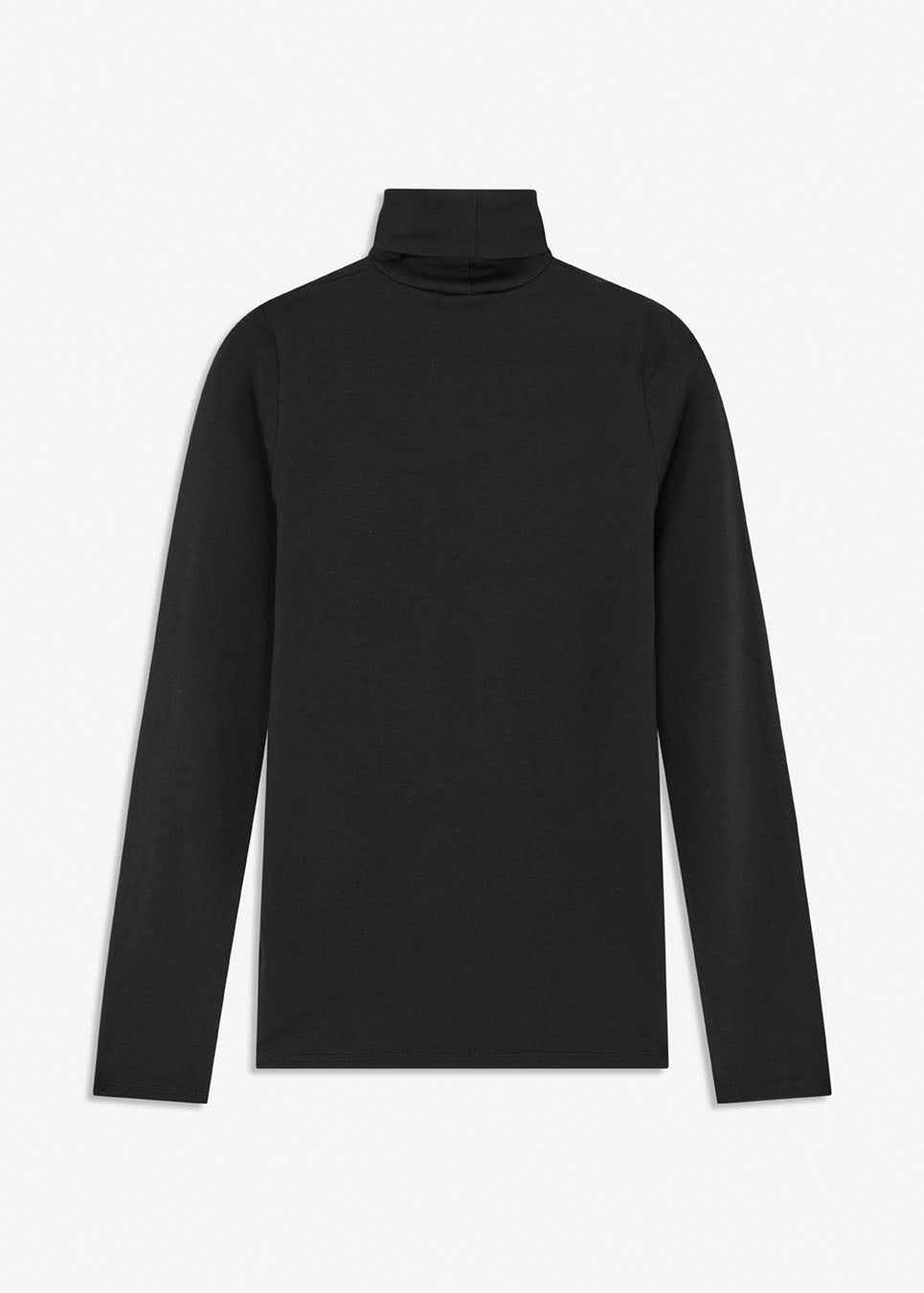 Nice high-necked&nbsp;blouse in black in a tight fit, which is perfect for any occasion and a basic must-have in your wardrobe. The blouse has a tight fit.