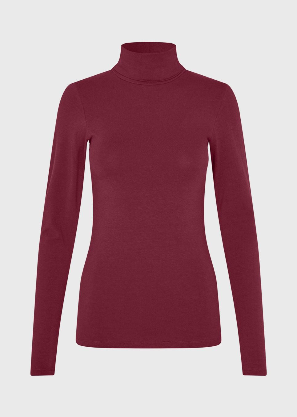 Roll-neck top in soft jersey with stretch and long sleeves. TannerMD top follows the body for a close fit. Wear it beneath an open shirt or with wide-leg pants to balance the silhouette.&nbsp;