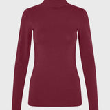 Roll-neck top in soft jersey with stretch and long sleeves. TannerMD top follows the body for a close fit. Wear it beneath an open shirt or with wide-leg pants to balance the silhouette.&nbsp;