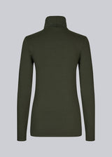 Nice high-necked green thin knit in a tight fit, which is perfect for any occasion.&nbsp;