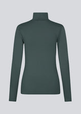 Nice high-necked blouse in dark green in a tight fit, which is perfect for any occasion.&nbsp;