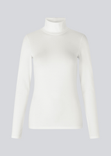 Nice high-necked white blouse in a tight fit, which is perfect for any occasion and a basic must-have in your wardrobe.