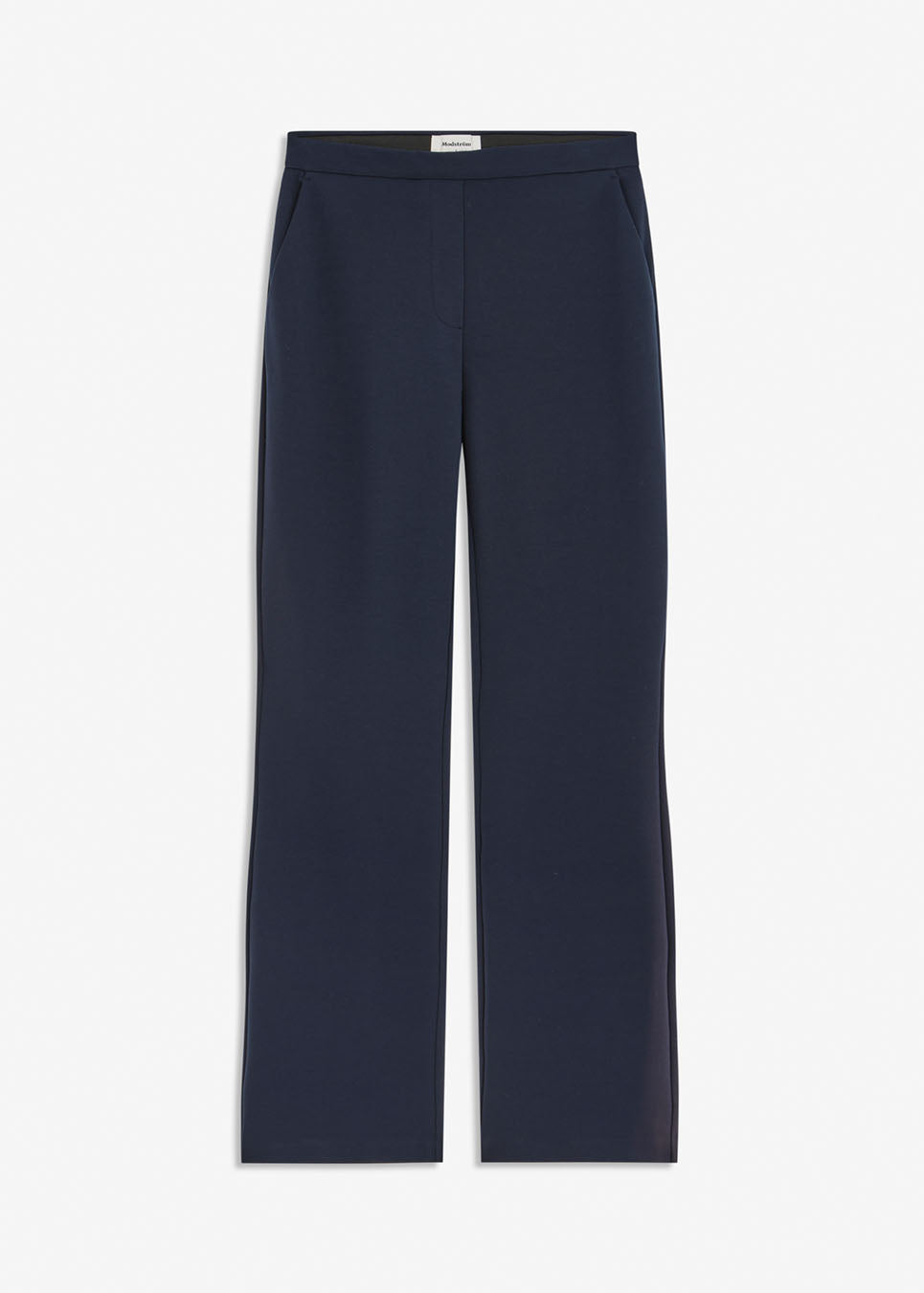 Nice pants with flared legs and front pockets. The stretchy material and elastic waist creates the perfect fit. Tanny Flare Pants in Navy sky is a must-have style in your wardrobe.&nbsp;