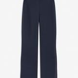 Nice pants with flared legs and front pockets. The stretchy material and elastic waist creates the perfect fit. Tanny Flare Pants in Navy sky is a must-have style in your wardrobe.&nbsp;