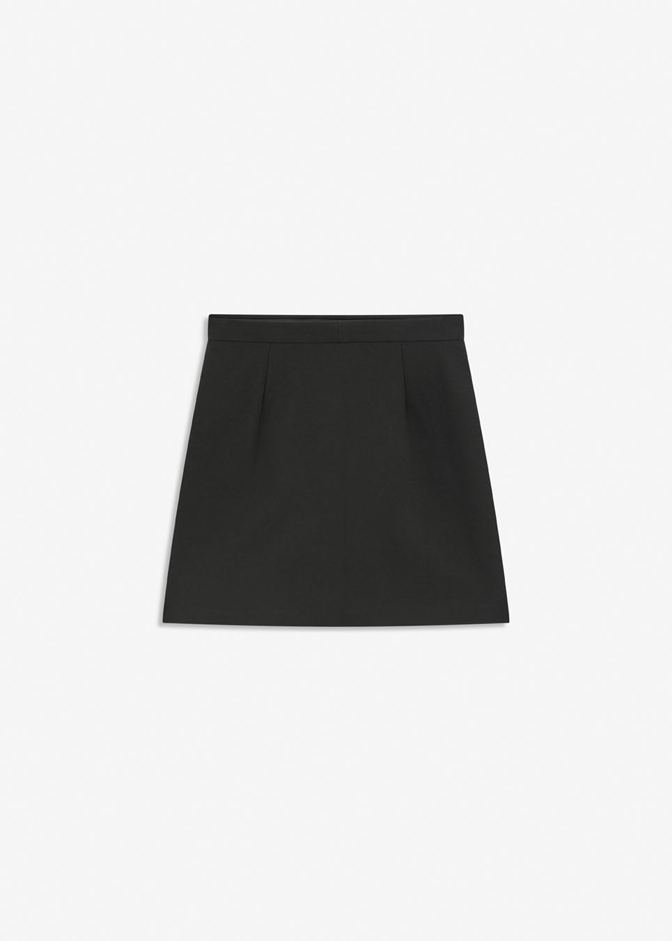 Simple and a must-have stylish A-shaped skirt. Tanny short skirt has elastic at the waist and the strechable material creates the perfect fit.