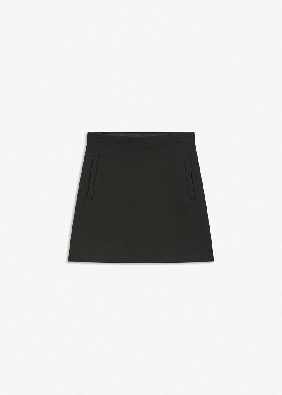 Simple and a must-have stylish A-shaped skirt. Tanny short skirt has elastic at the waist and the strechable material creates the perfect fit.