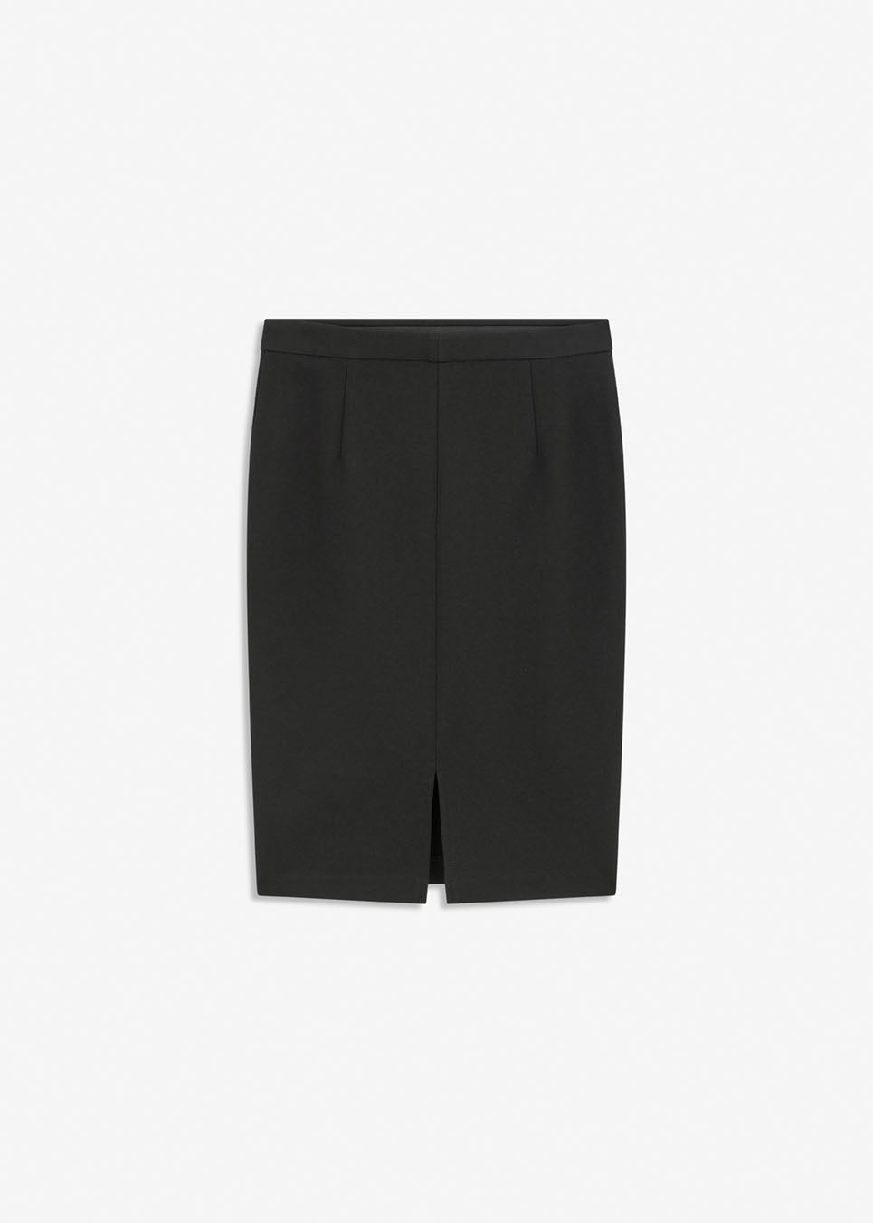 Simple, stylish and a must-have tight skirt. Tanny skirt is knee length and has a small slit at the back. The stretchable material creates a perfect fit. The model is 174 cm and wears a size S/36