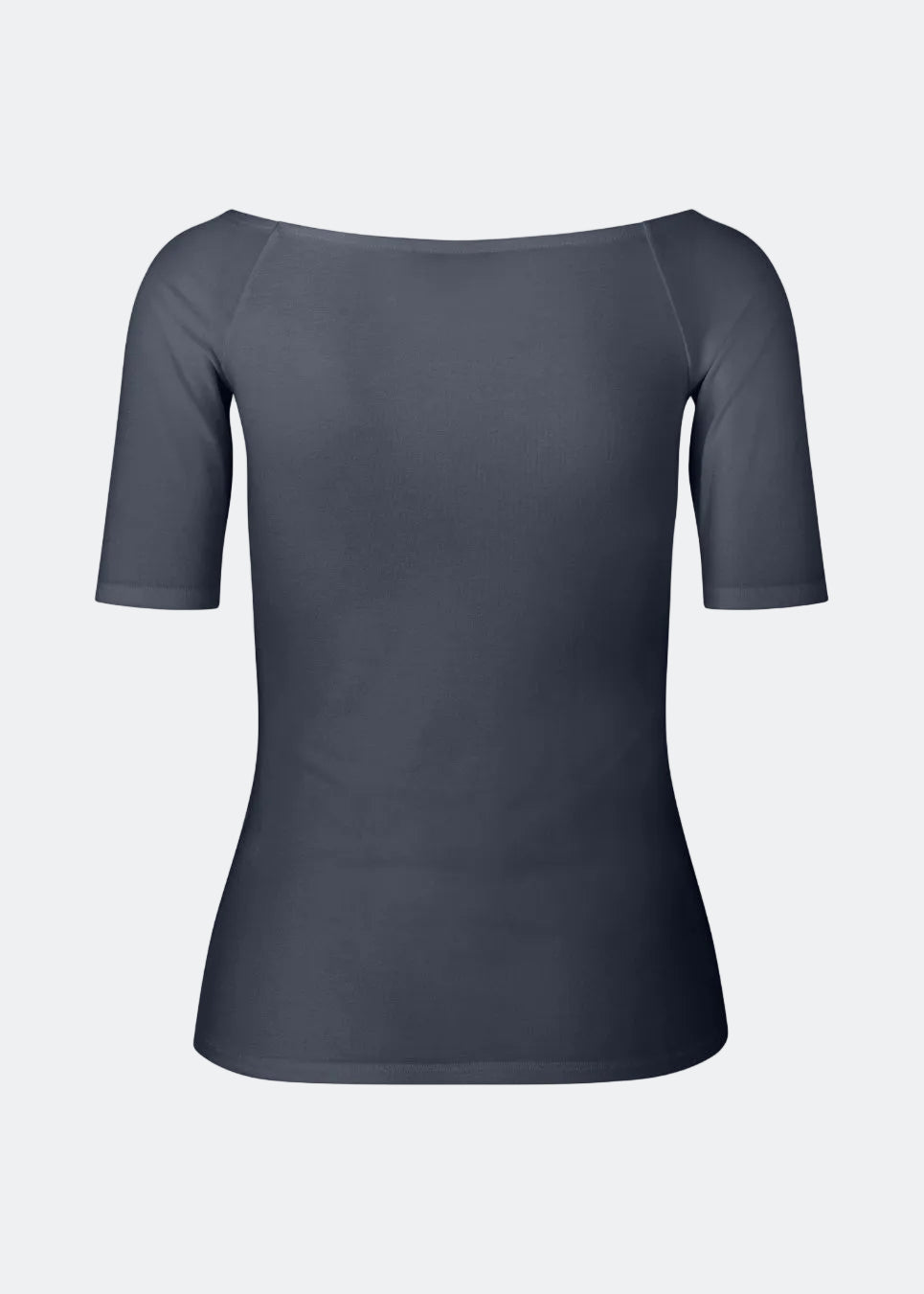 Tansy top has a simple look with a wide neckline at front and back and narrow sleeves. The top is slim fit without being tight.