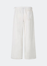 Lightweight trousers crafted from a soft cotton quality. Tessamd pants feature wide legs, an elasticated waistband with adjustable side ties, and a clean, relaxed look. A comfortable and versatile style that combines minimalist design with a modern fit.