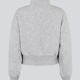 Tiamd 2way zip cardigan is designed with a high collar, a two-way zipper, and a relaxed silhouette for a cool and effortless look. A comfortable wardrobe favourite that can easily be styled for both everyday wear and matching co-ord sets.