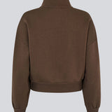 Tiamd 2way zip cardigan is designed with a high collar, a two-way zipper, and a relaxed silhouette for a cool and effortless look. A comfortable wardrobe favourite that can easily be styled for both everyday wear and matching co-ord sets.