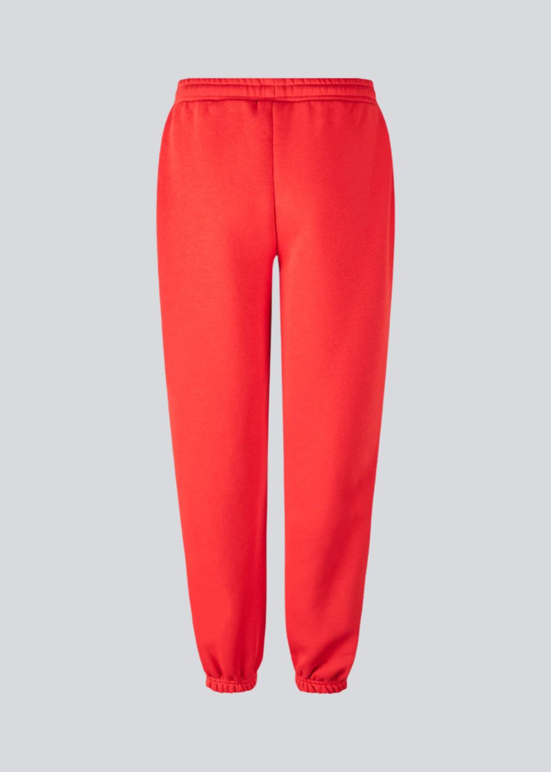 Bright red joggers sale