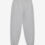 Sweatpants in grey with logo in a cotton mixture. TiaMD pants have side pockets, tieband and elastic in the bottom and waist. The model is 175 cm and wears a size S/36.