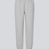 Sweatpants in grey with logo in a cotton mixture. TiaMD pants have sidepockets, tieband and an elastic in the bottom and waist.