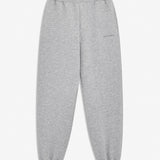 Sweatpants in grey with logo in a cotton mixture. TiaMD pants have side pockets, tieband and elastic in the bottom and waist. The model is 175 cm and wears a size S/36.