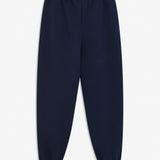 Sweatpants in navy blue with logo in a cotton mixture. TiaMD pants have side pockets, a tieband and an elastic in the bottom and waist. The model is 175 cm and wears a size S/36.