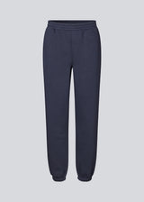 Sweatpants in navy blue with logo in a cotton mixture. TiaMD pants have side pockets, a tieband and an elastic in the bottom and waist.