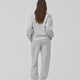 Sweatshirt in grey with logo made in a cotton mixture. TiaMD sweat has a round neckline and ribbing at the sleeves and bottom.