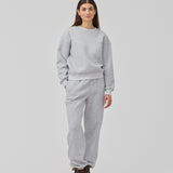 Sweatshirt in grey with logo made in a cotton mixture. TiaMD sweat has a round neckline and ribbing at the sleeves and bottom.