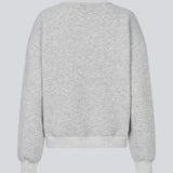 Sweatshirt in grey with logo made in a cotton mixture. TiaMD sweat has a round neckline and ribbing at the sleeves and bottom.