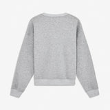 Sweatshirt in grey with logo made in a cotton mixture. TiaMD sweat has a round neckline and ribbing at the sleeves and bottom. The model is 175 cm and wears a size S/36.