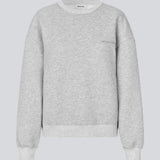 Sweatshirt in grey with logo made in a cotton mixture. TiaMD sweat has a round neckline and ribbing at the sleeves and bottom.