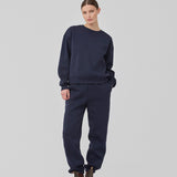 <p>Sweatshirt in navy blue with logo made in a cotton mixture. TiaMD sweat has a round neckline and ribbing at the sleeves and bottom.</p> <p>Style with matching sweatpants here.</p>