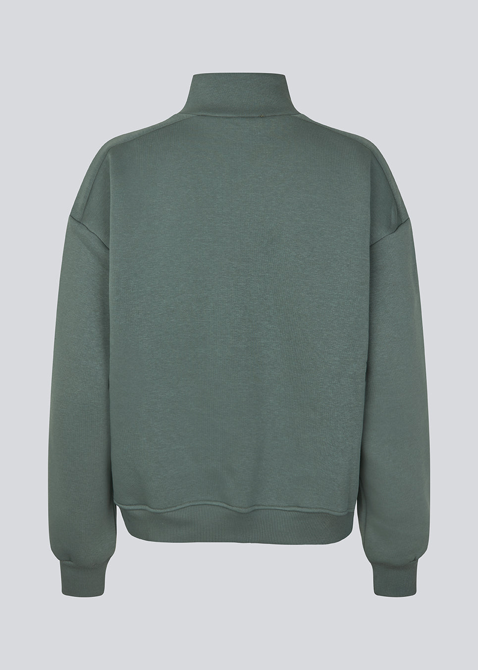 Sweatshirt with logo made in a cotton mixture. TiaMD sweat has a high neck with a zipper and ribbing at the sleeves. 