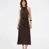 Timmiemd dress - Seal Brown
