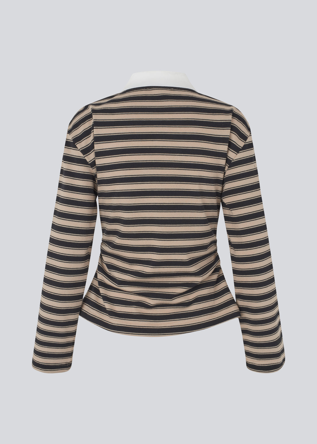 Trinnymd polo - Beige black stripe
