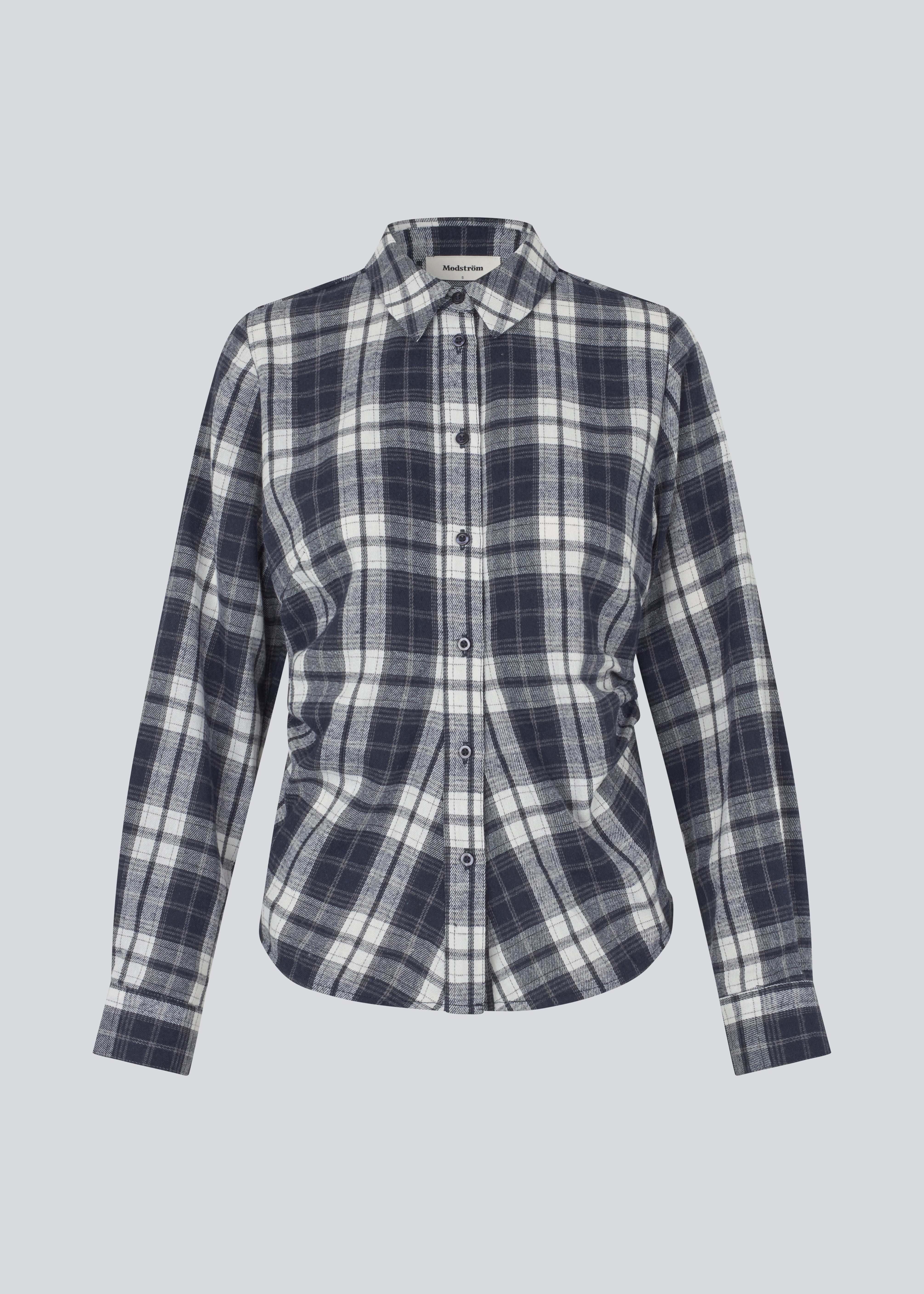Fitted shirt in flannel. TappoMD shirt has a button closure in front and a manchet with button closure.&nbsp;