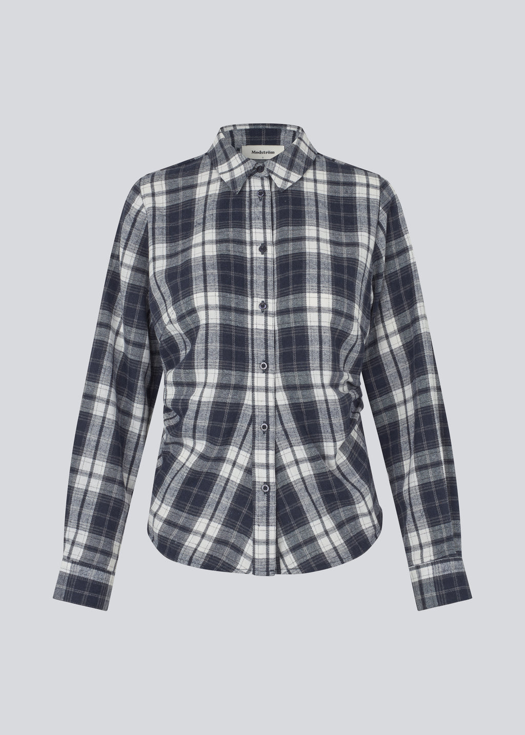 Trixymd shirt - Blue white check – Modström COM