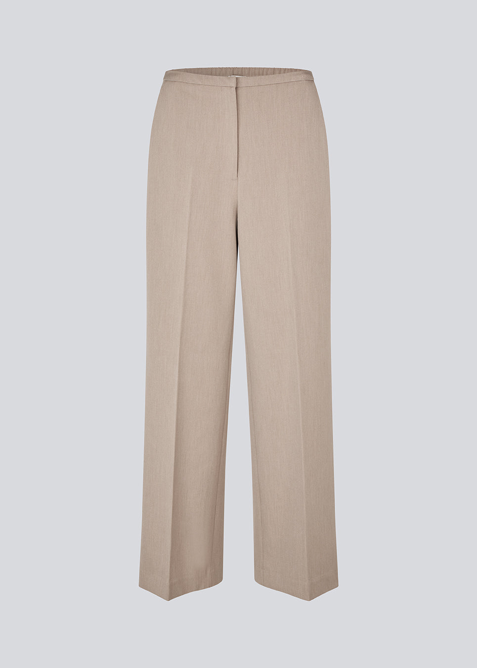 Comfortable suit trousers in beige with an elasticated waistband at the back. The UcheMD Pants feature a concealed zip fastening, pressed creases, and combine relaxed comfort with an elegant finish. Made from 63% recycled polyester. The model is 175 cm and wears a size S/36.

Style the pants with matching vest and blazer

Material:
4% Elastane
63% Recycled Polyester
33% Rayon

Lining:
100% Polyester