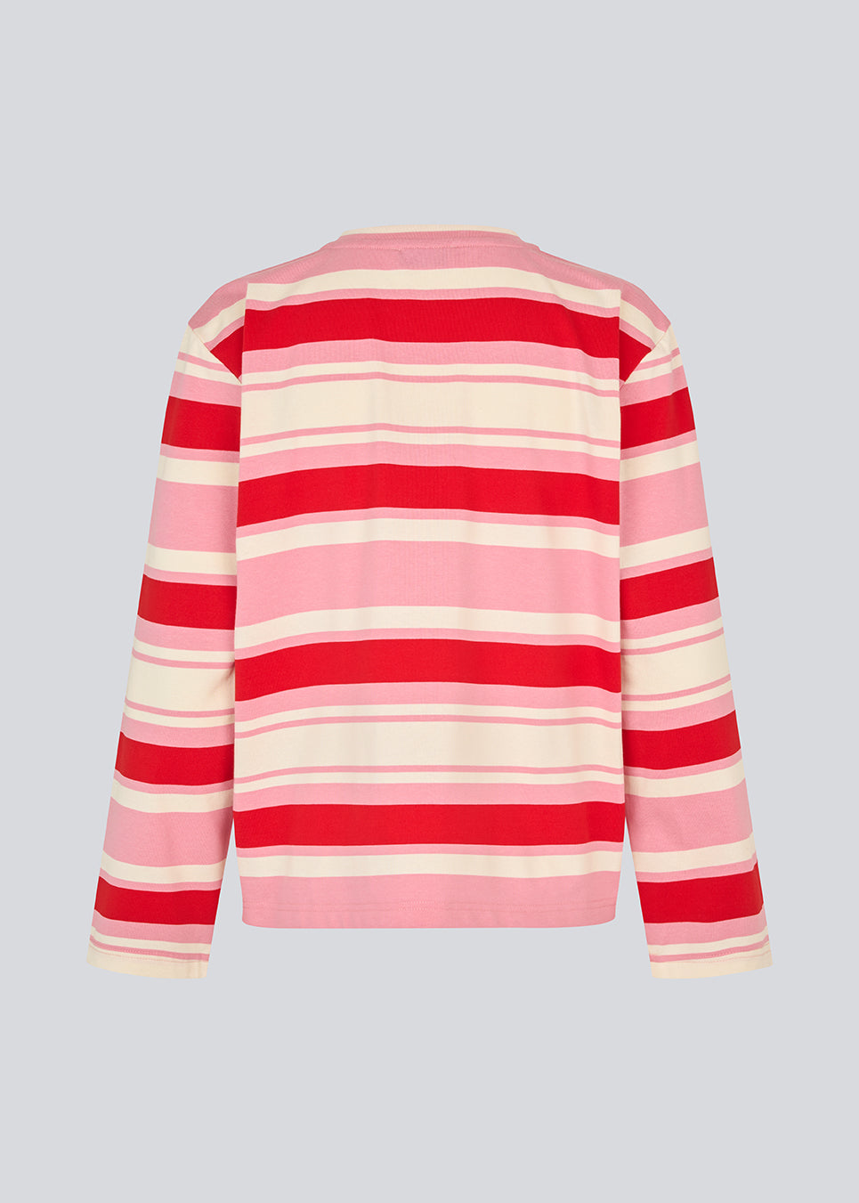 Striped long-sleeved T-shirt in red and pink. The UlvaMD Stripe LS T-shirt features a round neckline, a relaxed fit, and a discreet chest logo. A fresh and casual style with a timeless expression. The model is 175 cm and wears a size S/36.


Material:
52% Cotton
48% Polyester