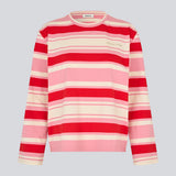 Striped long-sleeved T-shirt in red and pink. The UlvaMD Stripe LS T-shirt features a round neckline, a relaxed fit, and a discreet chest logo. A fresh and casual style with a timeless expression. The model is 175 cm and wears a size S/36.


Material:
52% Cotton
48% Polyester