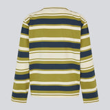 Striped long-sleeved T-shirt in navy blue and green. The UlvaMD Stripe LS T-shirt features a round neckline, a relaxed fit, and a discreet chest logo. A fresh and casual style with a timeless expression.

Material:
52% Cotton
48% Polyester