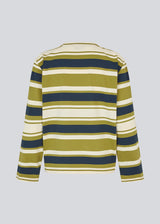 Striped long-sleeved T-shirt in navy blue and green. The UlvaMD Stripe LS T-shirt features a round neckline, a relaxed fit, and a discreet chest logo. A fresh and casual style with a timeless expression.

Material:
52% Cotton
48% Polyester