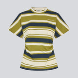 Fitted T-shirt with fresh green stripes. The UrbanMD Stripe T-shirt features short sleeves, a round neckline, and delicate ruched stitching at the waist that accentuates the silhouette. A discreet chest logo completes the modern look. The model is 175 cm and wears a size S/36.


Material:
52% Cotton
48% Polyester