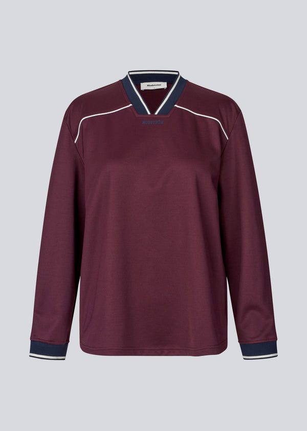 Dark red Utopiamd LS t-shirt