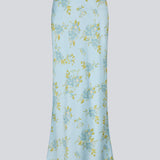Elegant maxi skirt in blue with a romantic floral print. The UttaMD Print Skirt is made from 100% recycled polyester and features a flattering cut that drapes beautifully, creating a feminine look. The model is 175 cm and wears a size S/36.


Material:
100% Recycled Polyester