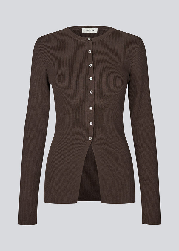 Uvismd cardigan - Seal Brown – Modström COM