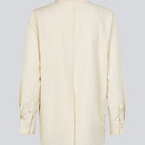 Long, classic striped shirt in light yellow. The ViggeMD Stripe Shirt features timeless details such as a collar, button closure, and cuffs, along with a high slit at the back that adds a modern twist to the otherwise simple design.&nbsp;
