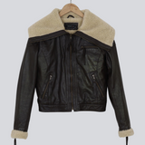 Modström Preloved Black leather jacket - Black
