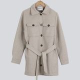Modström Preloved OliviaMD coatigan - Beige melange
