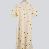 Modström Preloved TomosMD print dress - Summer Sand Daisy