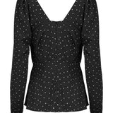 Modström Preloved Elvira print top - Polka