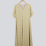 Modström Preloved Clementine print dress - Faded Stripe