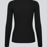 Basic black t-shirt in soft cotton rib with stretch. Igormd short t-shirt has a tight fit with short sleeves.&nbsp;